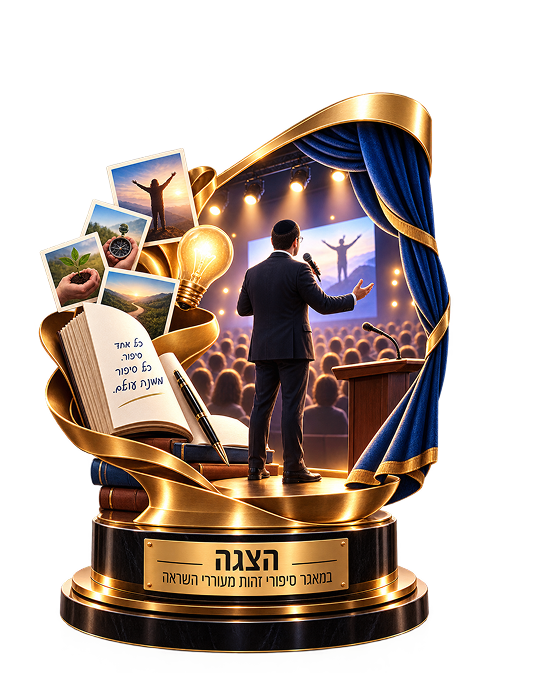 פסל פרס – דובר על במה מול קהל, הצגה